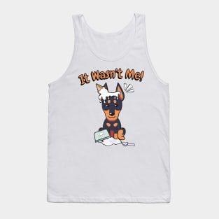 Funny alsatian got caught stealing ice cream Tank Top